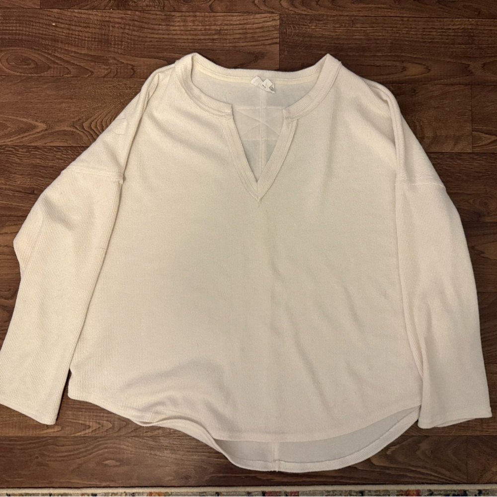 Blu Pepper Cream Knit Top